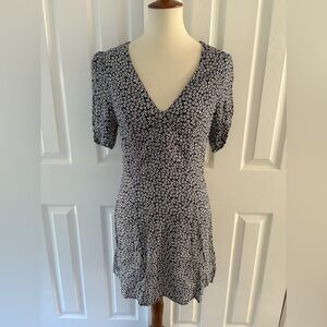 Reformation Blue & White Floral Mini Dress
